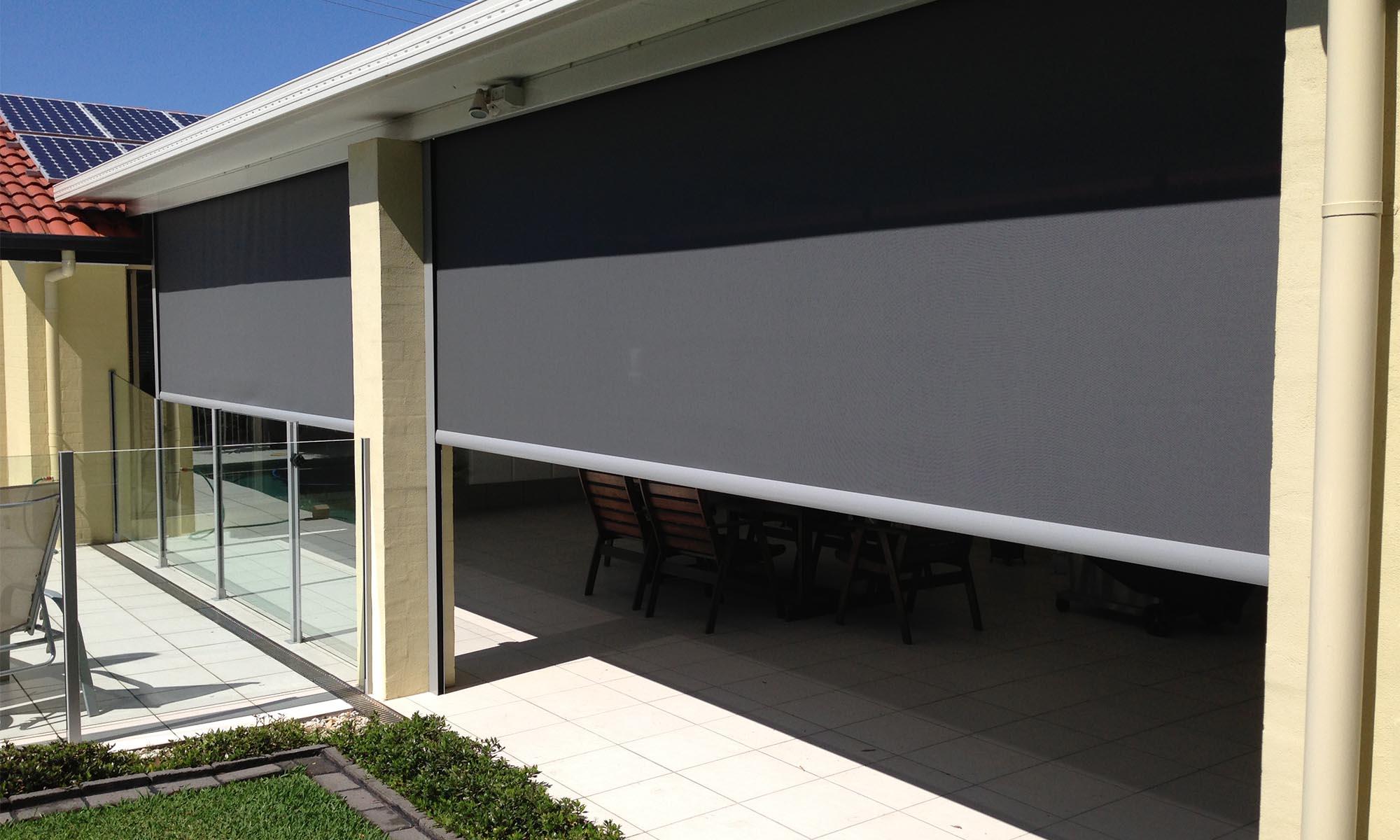 Outdoor shutter blinds