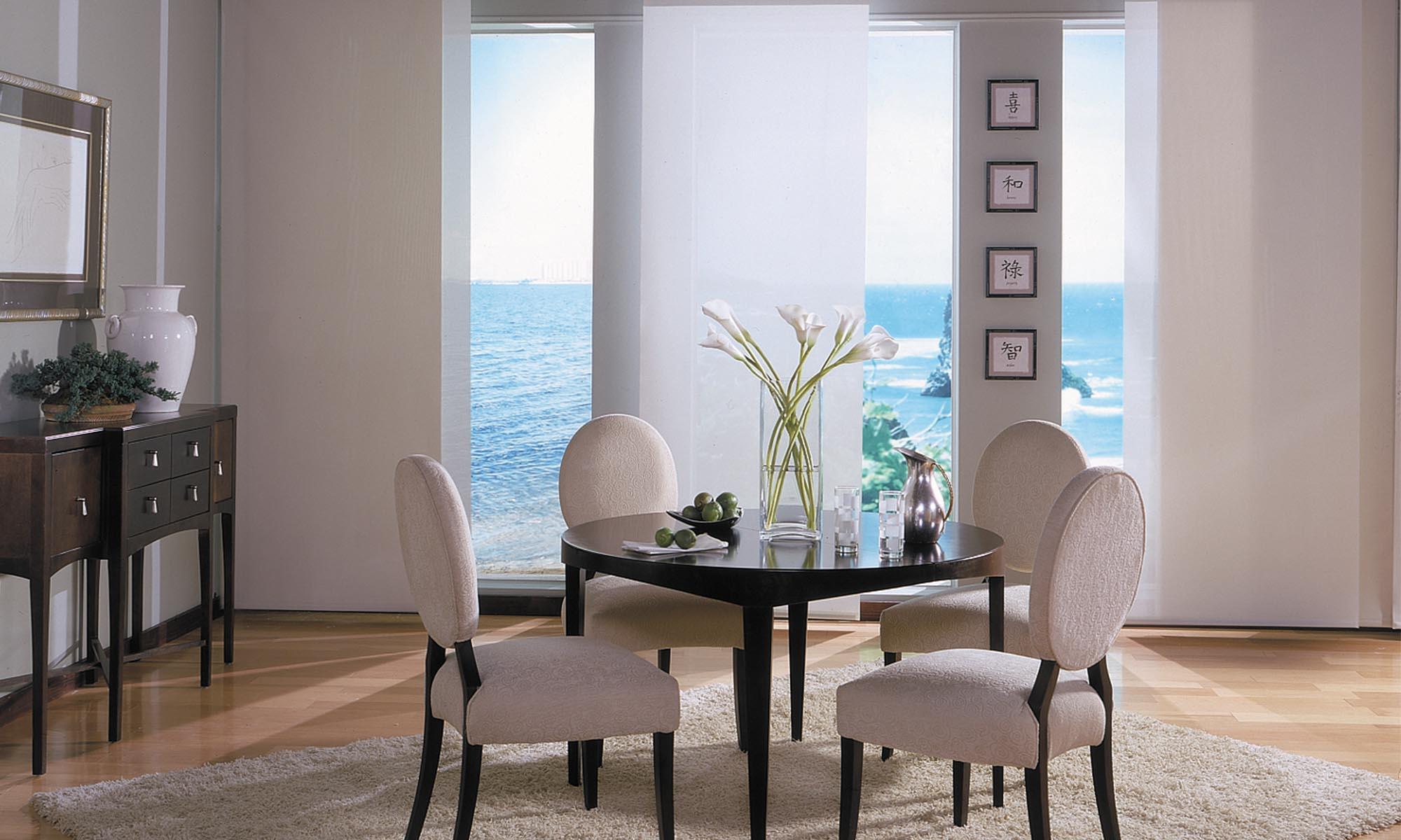 large building with shutters and blinds